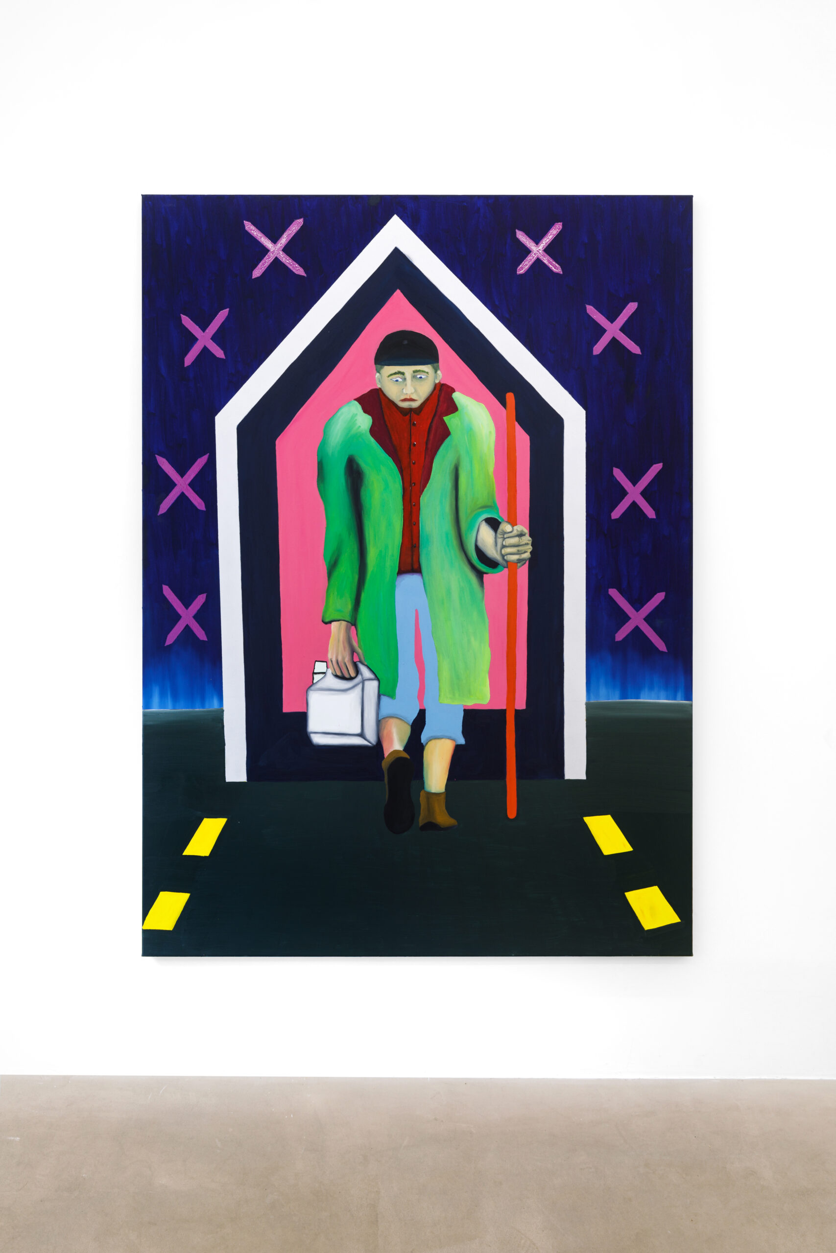 Traveling inversé
2022, huile sur toile, 130 x 180 cm